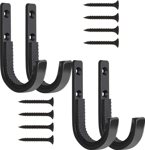 GOHIKING Perchero de almacenamiento para rifles, ganchos para escopeta, ganchos de montaje en pared para cualquier rifles, escopetas, arco de tiro 2