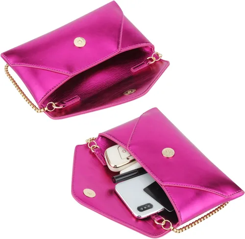Miniatura 3 de Bolso de mano de noche para mujer, bolso cruzado pequeño, bolso de hombro brillante para boda, graduación, fiesta, cita