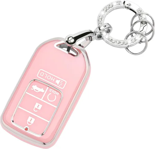 Miniatura 8 de Funda para llavero Cadillac – Funda de TPU suave con protección de llavero brillante compatible con Cadillac Escalade CTS SRX XT5 ATS CT6 5 botones