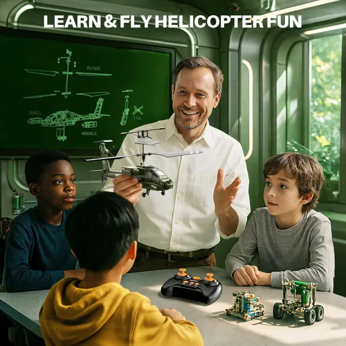 Miniatura 6 de SYMA Helicópteros RC, S51H, helicóptero de control remoto de 2.4 GHz, juguetes militares del ejército para niños y niñas con retención de altitud