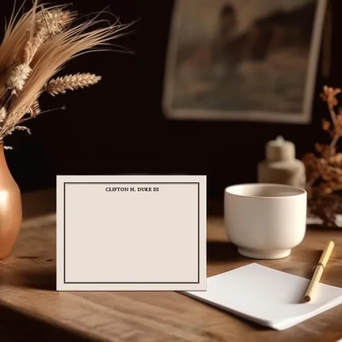 Miniatura 2 de Modern Pink Paper Juego de papelería personalizada para hombres para niños, notas de agradecimiento personalizadas para niños, tarjetas de notas
