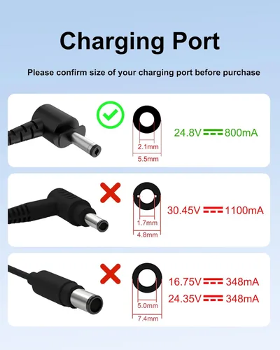 Miniatura 6 de Cargador de repuesto para Shark Rocket Pet Pro Charger DK33-248080H-U compatible con aspiradora inalámbrica Shark IX140H IX141 IZ140 IZ140C IZ141C
