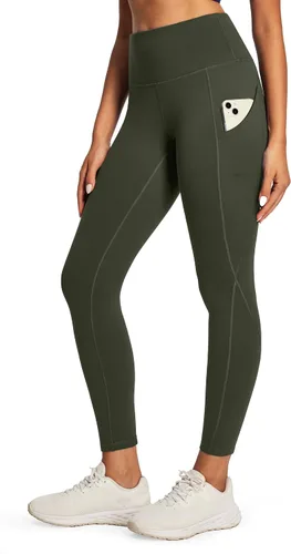 Miniatura 14 de Ewedoos - Leggings con forro de vellón y bolsillos para mujer, leggings térmicos de invierno para mujeres, pantalones de yoga y entrenamiento