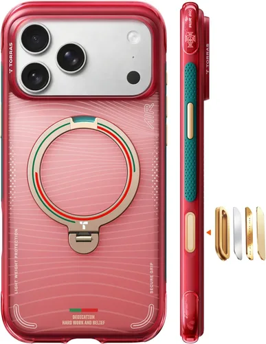 Miniatura 18 de TORRAS Ostand Q3 Air - Funda para iPhone 17 Pro Max con soporte magnético de 360°, compatible con MagSafe, probado contra caídas de grado militar