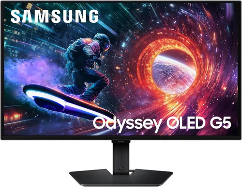 Samsung Monitor para juegos Odyssey OLED G5 (G50SF) QHD y QD-OLED de 27 pulgadas, frecuencia de actualización de 180 Hz, tiempo de respuesta de 0.03