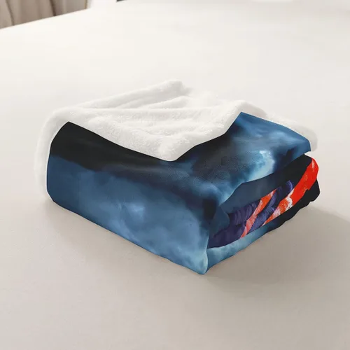Miniatura 5 de Feelyou Manta de sherpa de tornado, manta de vellón de fenómeno natural, manta de microfibra suave para niños, adolescentes, decoración de desastres