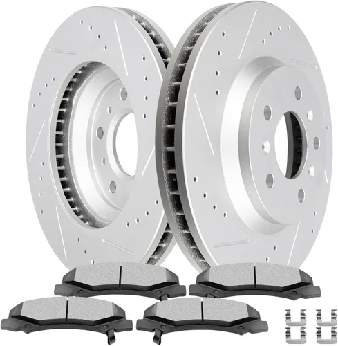 Miniatura 17 de Kit de Frenos SCITOO para Delantero Rotores de Freno y Pastillas de Freno Cerámicas para 2006-2008 para Dodge para Ram 1500, 2003-2008 para Dodge