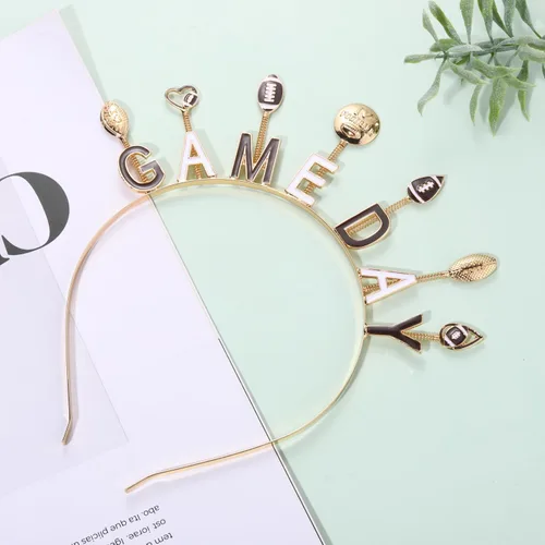 Miniatura 3 de PHALIN Diadema para el día del partido, para mujer, con diamantes de imitación esmaltados, para el día del partido, accesorios para el cabello