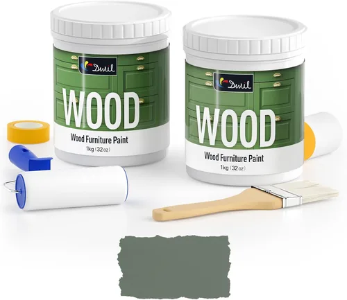 Miniatura 40 de DWIL Pintura para Muebles con Acabado Mate - Pintura para Madera de 16 Oz para Gabinetes, Puertas, Mesas y Cómodas Renovación - A Base de Agua, No