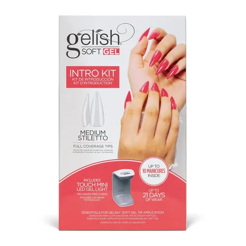 Miniatura 6 de Gelish Soft Gel™ - Kit de iniciador de introducción de cobertura completa, puntas de presión de ataúd mediano
