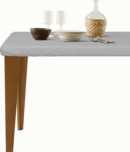 Miniatura 3 de Mantel rectangular, cubierta de borde elástico ajustable, manteles de decoración del hogar, cubiertas de derrames para comedor de interior, fiestas
