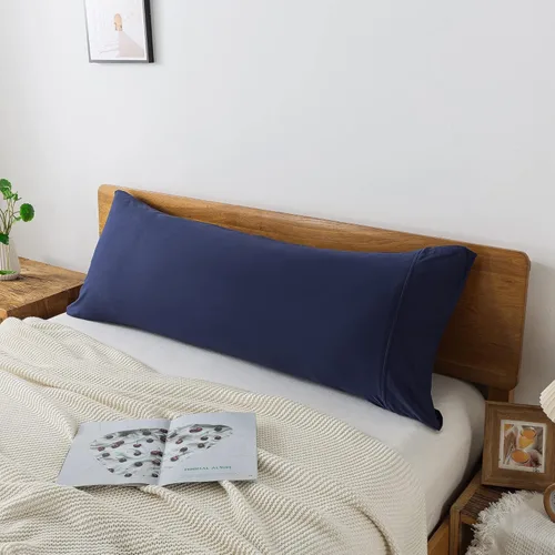 Miniatura 41 de Juego de 2 fundas de almohada de algodón 100 % jersey de 20 x 30 pulgadas, peso ligero, cómodo, extremadamente duradero. Amarillo