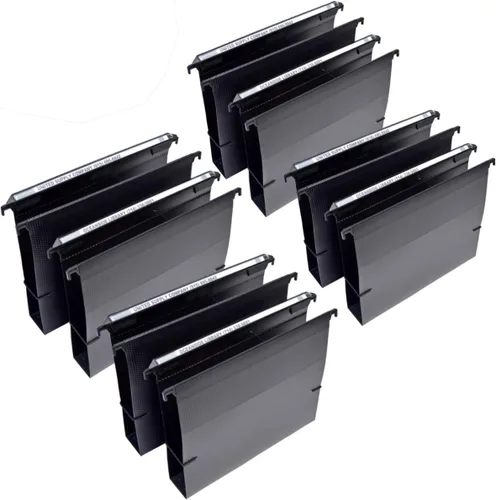 Miniatura 12 de Ultimate Office - Carpetas MagniFile colgantes con base en V de tamaño carta y con índices agrandados de 11 pulgadas que duplican