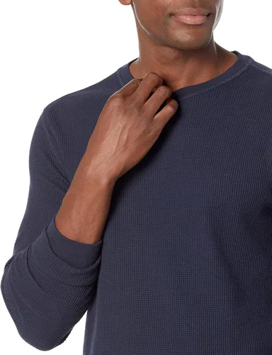 Miniatura 3 de Tienda Essentials Camisa de punto gofre de manga larga ajustada para hombre