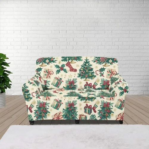 Miniatura 31 de Horeset Fundas elásticas para sofá con diseño de flores otoñales, lavables para sofá de 2 cojines, funda protectora para mascotas y perros