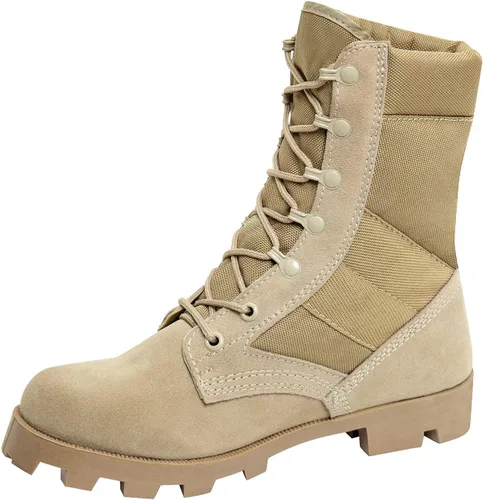 Miniatura 2 de Rothco Speedlace Jungle - Botas de senderismo tácticas resistentes de gamuza de piel de 8 pulgadas de alto