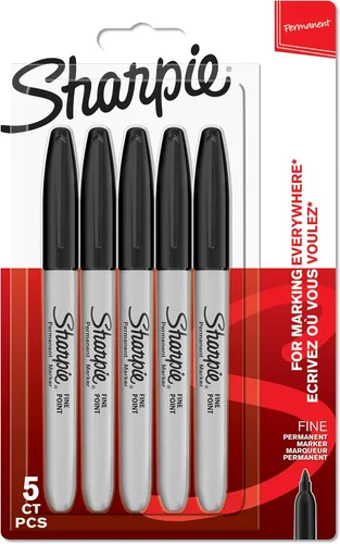 Miniatura 12 de Sharpie Rotulador permanente de punta fina, colores surtidos (paquete de 8)