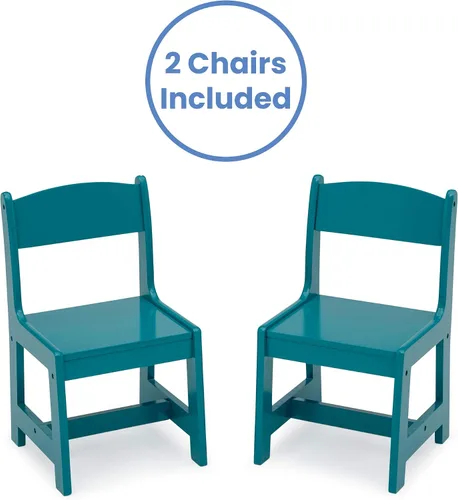 Miniatura 5 de Delta Children - MySize - Juego de mesa y 2 sillas de madera para niños, ideal para artes y manualidades, meriendas, educación en casa, tareas