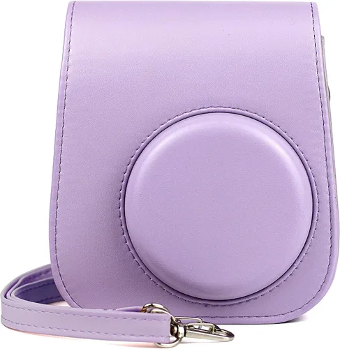 Miniatura 6 de Epicgadget Funda para cámara instantánea Fujifilm Instax Mini 11, funda de PU con correa extraíble para cámara Fujifilm Instax Mini 11 (blanco)
