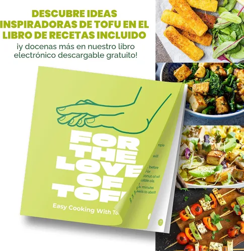 Miniatura 8 de TofuBud Prensa de Tofu - Prensa para Tofu Firme o Extra Firme - Apta para Lavavajillas con Drenaje de Agua - Fabricada con Materiales Duraderos