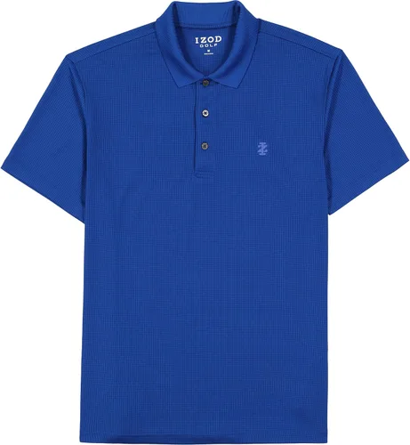 Miniatura 5 de IZOD Mens Performance Golf Grid Short Sleeve Stretch Polo Shirt-Legacy
