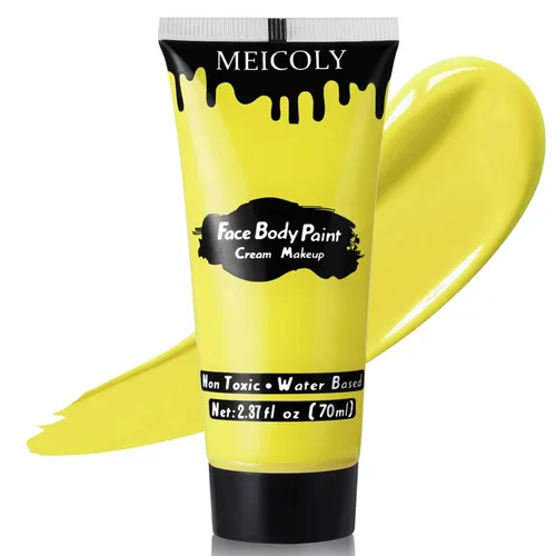 Miniatura 23 de MEICOLY Pintura facial color morado claro crema, tubo grande de 2.37 onzas, pintura de cuerpo completo a base de agua para adultos y niños, pintura