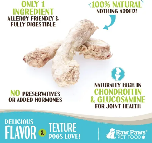 Miniatura 3 de Raw Paws Cuellos de pollo liofilizados para perros y gatos (4 onzas) – Fabricado en Estados Unidos – Golosinas crudas liofilizadas para perros