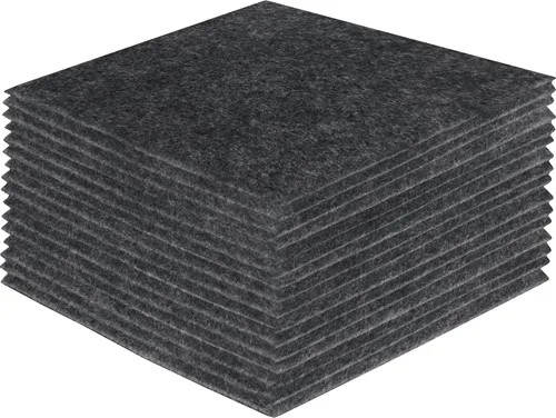 Miniatura 64 de FabricLA Hojas de fieltro acrílico para manualidades, cuadrados de fieltro precortados suaves de 4 x 4 pulgadas (3.9 in x 3.9 in), utiliza hojas