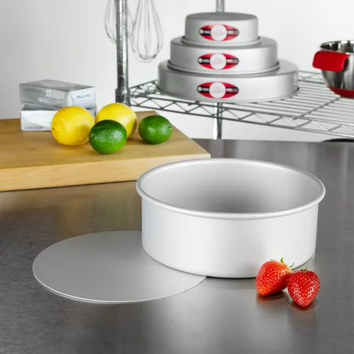 Miniatura 4 de Molde para tarta redondo de aluminio anodizado Fat Daddio con base extraíble, Plateado