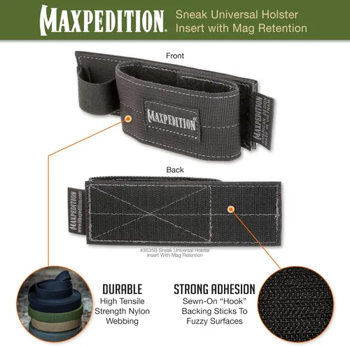 Miniatura 4 de Inserto para funda universal Maxpedition Gear Sneak con retención Mag. Negro