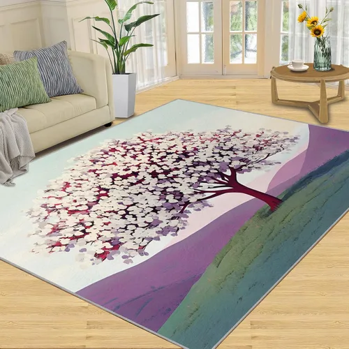 Miniatura 26 de Alfombras onduladas negras y blancas para dormitorio, alfombra de área abstracta, alfombras geométricas para sala de estar, alfombra antideslizante