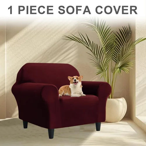 Miniatura 219 de Funda para Sofá de Terciopelo, Fundas Elásticas para Sofá para Funda Principal Separada/Respaldos y Cojines de Asiento, Funda para Sofá, para Fundas
