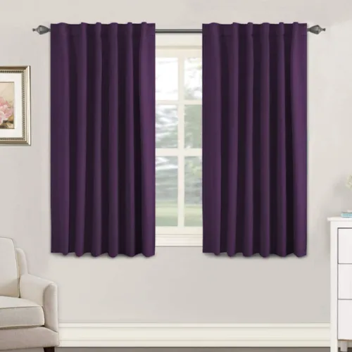 Miniatura 170 de H.VERSAILTEX Cortinas opacas con aislamiento térmico, paneles de tratamiento de ventana, cortinas opacas para oscurecer la habitación, cortinas Gris