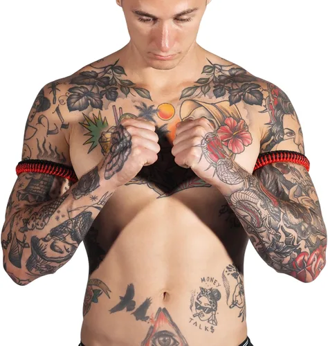 Miniatura 3 de Muay Thai Prajiad - Brazalete tradicional hecho a mano Muay Thai, auténtico boxeo y kickboxing tailandés Wai Kru (juego de 2)