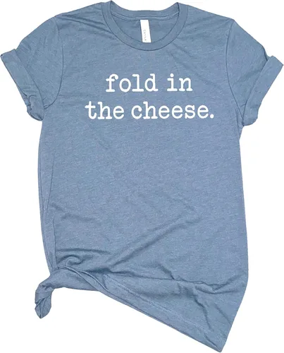 Fold in The Cheese T Shirt Womens T-Shirt Casual Top Graphic Tee Short Sleeve Shirt TV Show T-Shirt