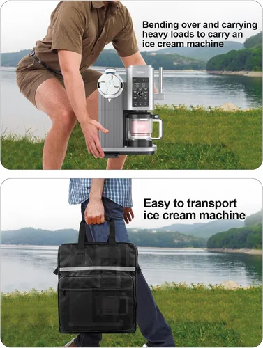Miniatura 7 de CREAMi - Bolsa de transporte para máquina de helados, bolsa de viaje resistente al calor, impermeable, tela Oxford, bolsa de almacenamiento