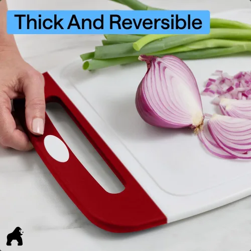 Miniatura 7 de La tabla para cortar original GORILLA GRIP (TM), antiderrapante, reversible para cortar y servir queso. Potente tecnología de agarre, sin BPA