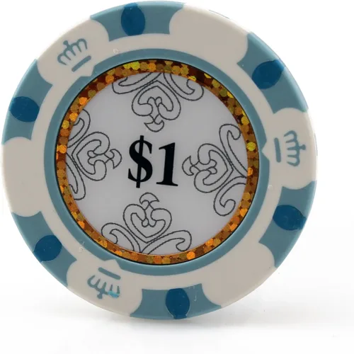 Miniatura 6 de Versa Games Monte Carlo - Fichas de póquer de arcilla de 0.48 oz de peso, paquete de 50 unidades (elegir colores)