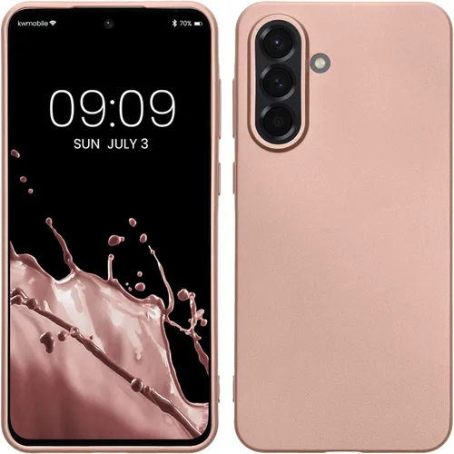 Miniatura 219 de kwmobile Funda compatible con Samsung Galaxy A23 4G / 5G - Funda de silicona TPU metálica suave y delgada - Rojo oscuro metálico