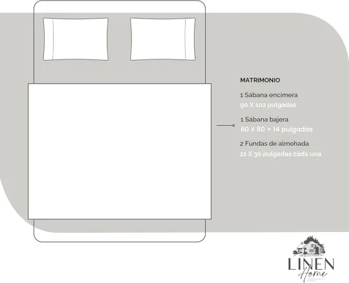 Miniatura 6 de Linen Home Sábanas de Percal de Algodón 100% Tamaño Queen, Blanco, Bolsillo Profundo, Juego de 4 Piezas - 1 Sábana Encimera, 1 Sábana Bajera