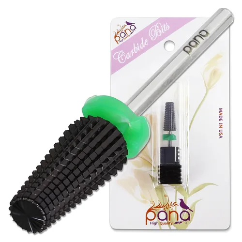 Miniatura 8 de PANA Broca de carburo de uñas 5 en 1 con vástago de 3/32 pulgadas - (grueso triple - grano extra fino, púrpura) - rotación bidireccional para uso