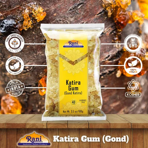 Miniatura 6 de Rani - Goma de mascar comestible entera (goma Goonder Tragacanth), 3.5 onzas (3.53 oz) ~ Todo natural, sin sal Vegano Sin colores Apto