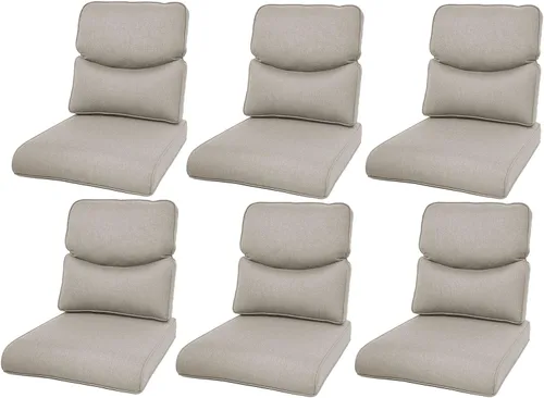Miniatura 59 de Rilyson Cojines de patio para muebles de exterior, 22 x 24 pulgadas, respaldo alto y asiento profundo, cojín de exterior para sillas de patio, sofá