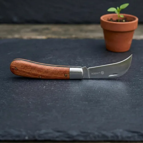 Miniatura 7 de Multi-herramienta plegable de bolsillo: poda, injerto, cuchillo en ciernes - Cortador de jardín de acero inoxidable para deshierbar y arbustos