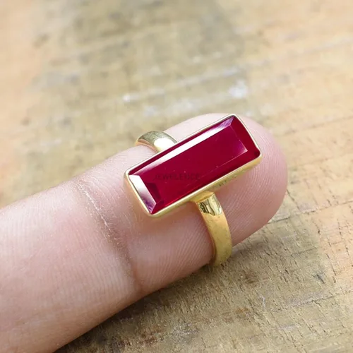 Miniatura 31 de Anillo de plata de ley maciza superpuesta de oro amarillo de 18 quilates para mujer, anillo de compromiso de plata esterlina, juego de bisel