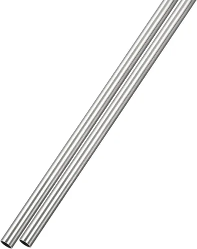 Miniatura 7 de METALLIXITY Tubo de acero inoxidable 316 (0.039 in de diámetro exterior x 0.006 in de pared T x 9.843 in de largo), 2 piezas, tubo recto