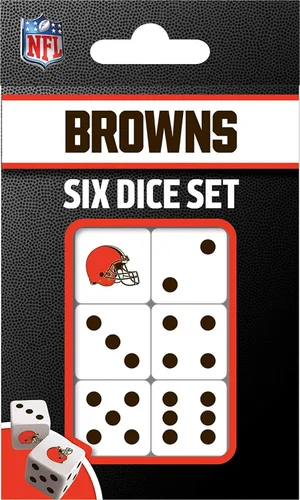 Miniatura 13 de MasterPieces Game Day - NFL Baltimore Ravens - Juego de 6 dados con logotipo del equipo, tamaño estándar D6