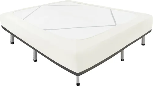 Miniatura 18 de Biscaynebay - Cubierta decorativa para somier tamaño Twin y Twin XL, falda de cama elástica de punto de jersey negro de lujo, envoltura de 4 lados