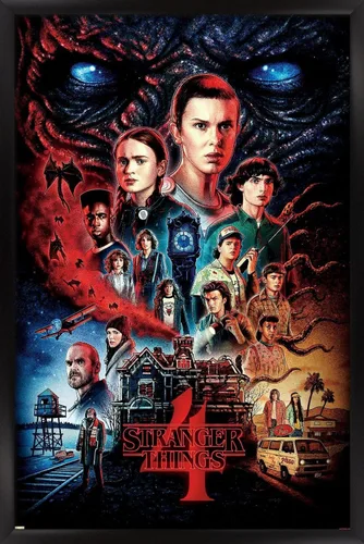 Miniatura 7 de Trends International Netflix Stranger Things: Season 4 - Póster de pared de una hoja, 14.725 x 22.375 pulgadas, versión enmarcada de madera