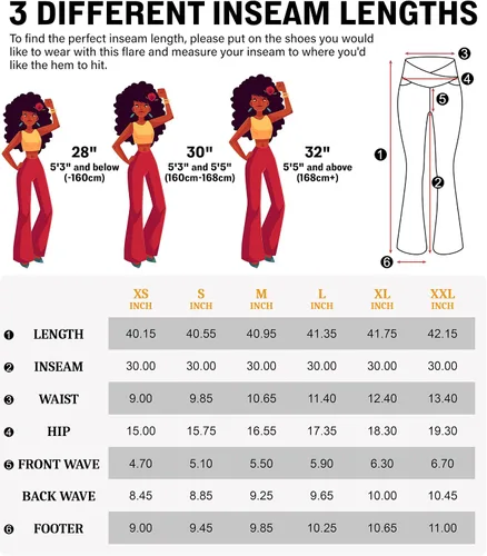 Miniatura 6 de HEGALY Pantalones de yoga acampanados para mujer, leggings cruzados, suaves, de cintura alta, pantalones casuales de entrenamiento con corte de bota